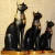 Import Creative Indian Black Cat Statue Animation Sculpture Home Decoration Ornaments Resin Crafts from China