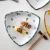 Import Creative shaped plate Household ceramic Nordic breakfast personalized fruit plate net red western food tableware from China