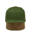 Custom 7 panel green hemp fabric snapback cap hat