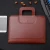 Import Custom Available A4 A5 B5 PU Business Zipper Document Organizer Leather Folder Art Portfolio Case from China