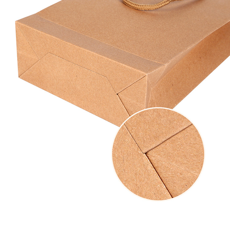 Buy Custom Brown Kraft Food Grade Paper Bags With Rope, Handle from ...