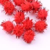 Custom Clothing Accessories fuzzy ball non-woven material shiner cheap garments decorations