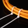 Custom Colored Black Self Twist Locking Wrap Wire Plastic Nylon 66 Cable Tie