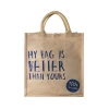 Custom Design Printing Reusable Recycle Tote Shopping Eco Friendly Jute Bag