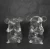 Import custom hand blown borosilicate glass adorable animal salt and pepper shaker from China
