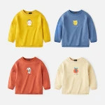 custom kids sweatshirt without hood cotton plain boys cute clothes wholesale