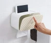 Custom Logo Kitchen Crystal Case Towel Transparent Papel Toilet Paper Dispenser Holder Square Tissue Box