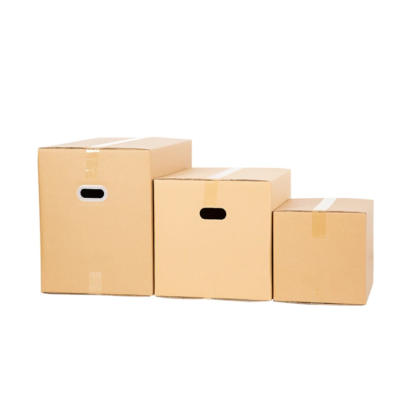 Custom logo printing 5-ply carton box Corrugated cardboard packaging recyclable mobile carton