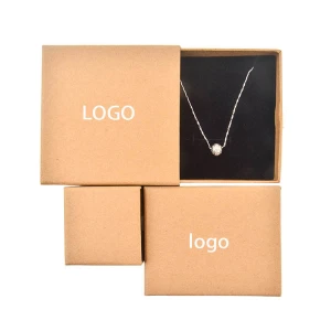 Custom Logo  Small Bangle Box Pink Craft Paper Jewelry Packaging Box Luxury