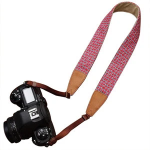 custom printed fabric detachable camera strap