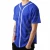 Import Custom Royal Blue with White Contrast Mens Button Down Baseball Jesey T-shirt from Pakistan