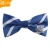 Import Custom School Uniform Bowtie Polyester Stripe Bow Tie With Your Own Logo from China