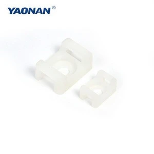Custom Size New Product White Black Nylon Cable Tie Saddle Mount With ISO9001,CE,ROHS Certification