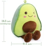 Custom Stuffed Avocado Plush Toy Hugging Pillow Plush Toy Kawaii Fruit Plush Soft Pillow Doll