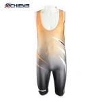 custom sublimation low cut wrestling singlet women