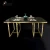 Import Custom Top Quality Gold Dinning Tables And Chairs ,Luxury Dining Table Set For Home from China