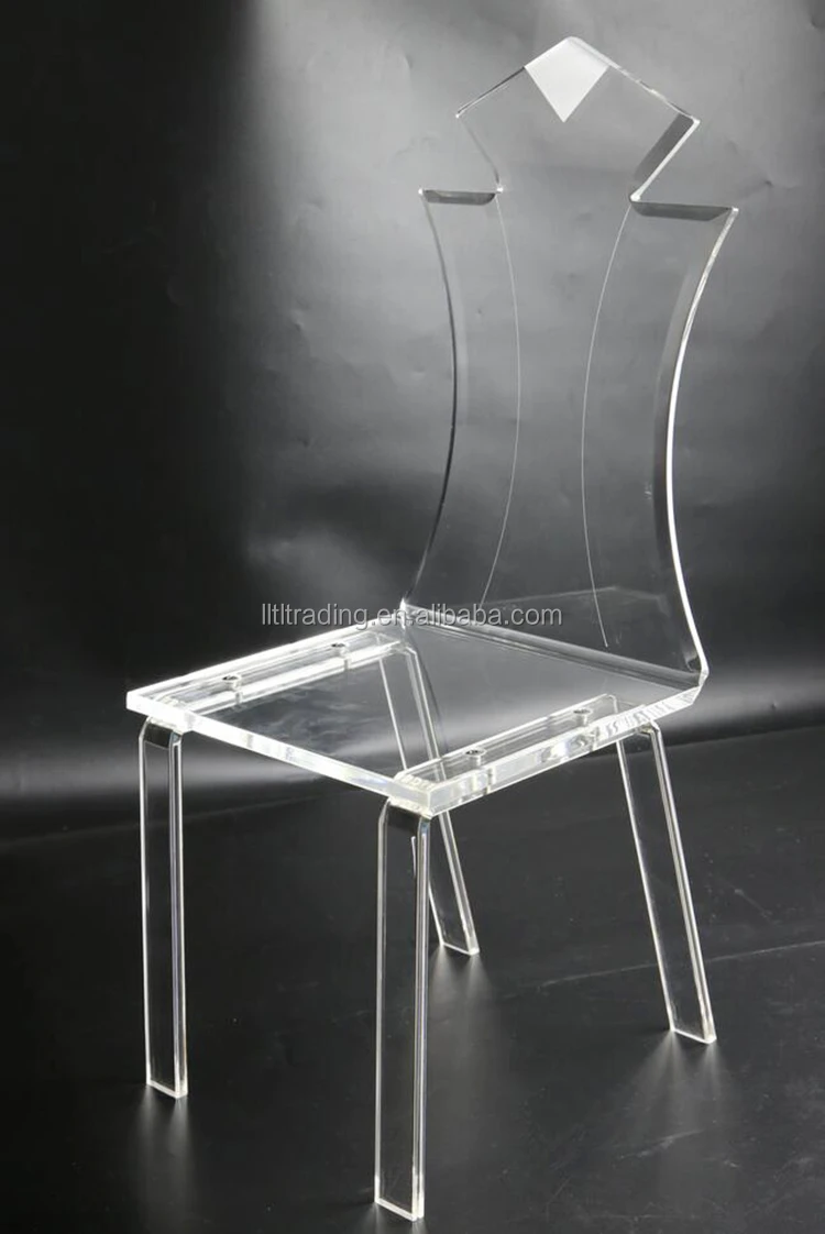 Customize perfect quality transparent home use luxury half folding acrylic chair