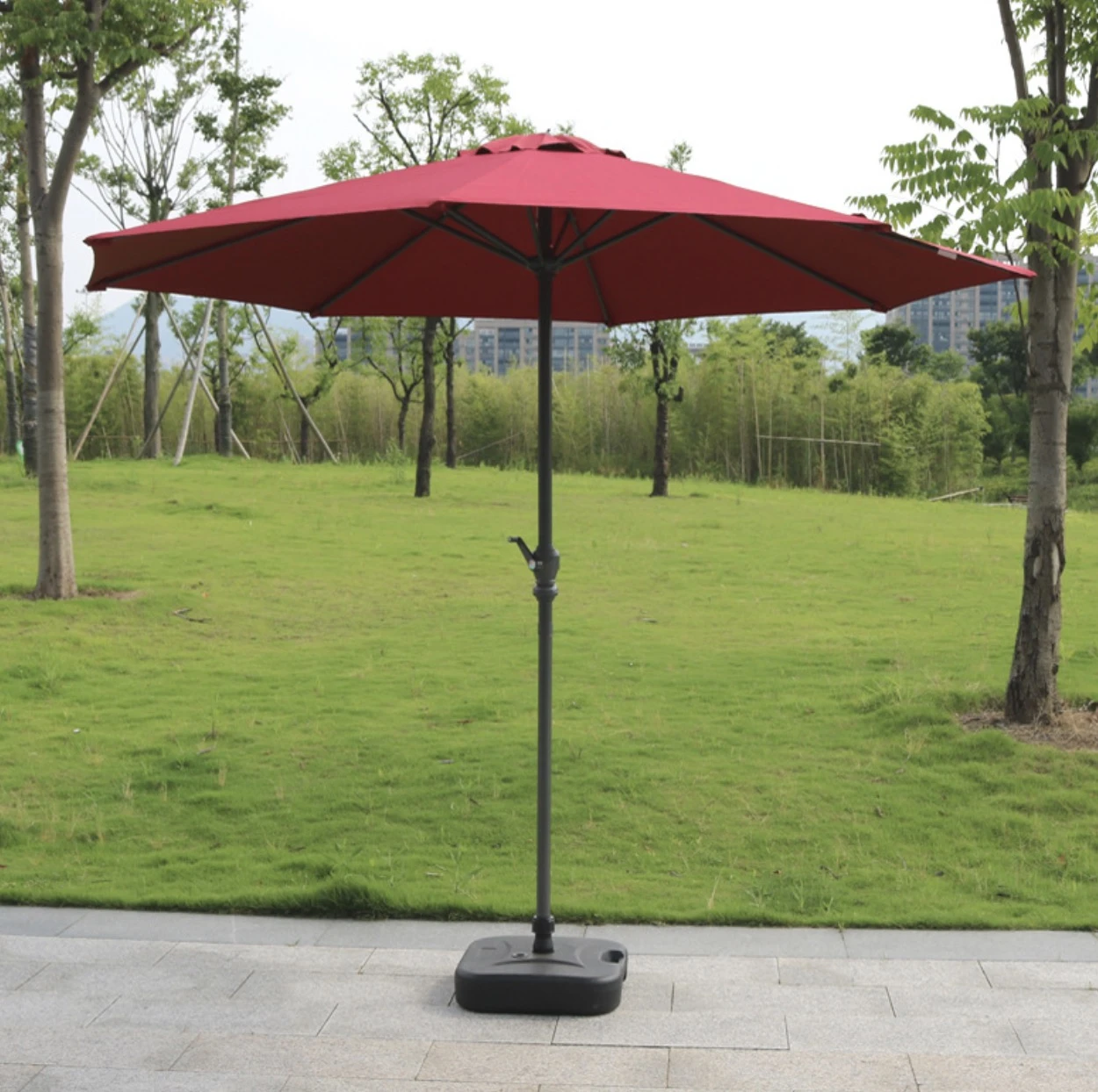 Customize sun umbrella outdoor sunshade beach waterproof oem pvc Fabric furniture Promotion garden parasol patio umbrellas