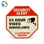 Customized aluminum road traffic sign board camera supervision warning signs
