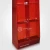 Import Customized Cardboard Red color  Compartment Retail Display Rack from China