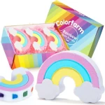 Customized Colorful Ranibow Unicorns Fizzy Glitter Bathbombs Organic Bath Bombs Natural Cloud Bath Bombs