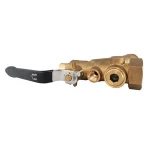 Customized forged parts 1/2  brass mini ball valve with strainer