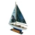 Import Customized gifts sailboat model ornaments Brand promotion of wood craft American single pole yacht Print pictures from China
