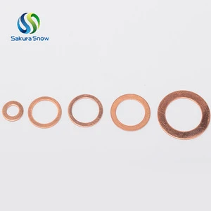 Customized high quality reasonable price brass flat seal washer