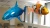 Import Customized Inflatable shark Fish Cartoon Model from China