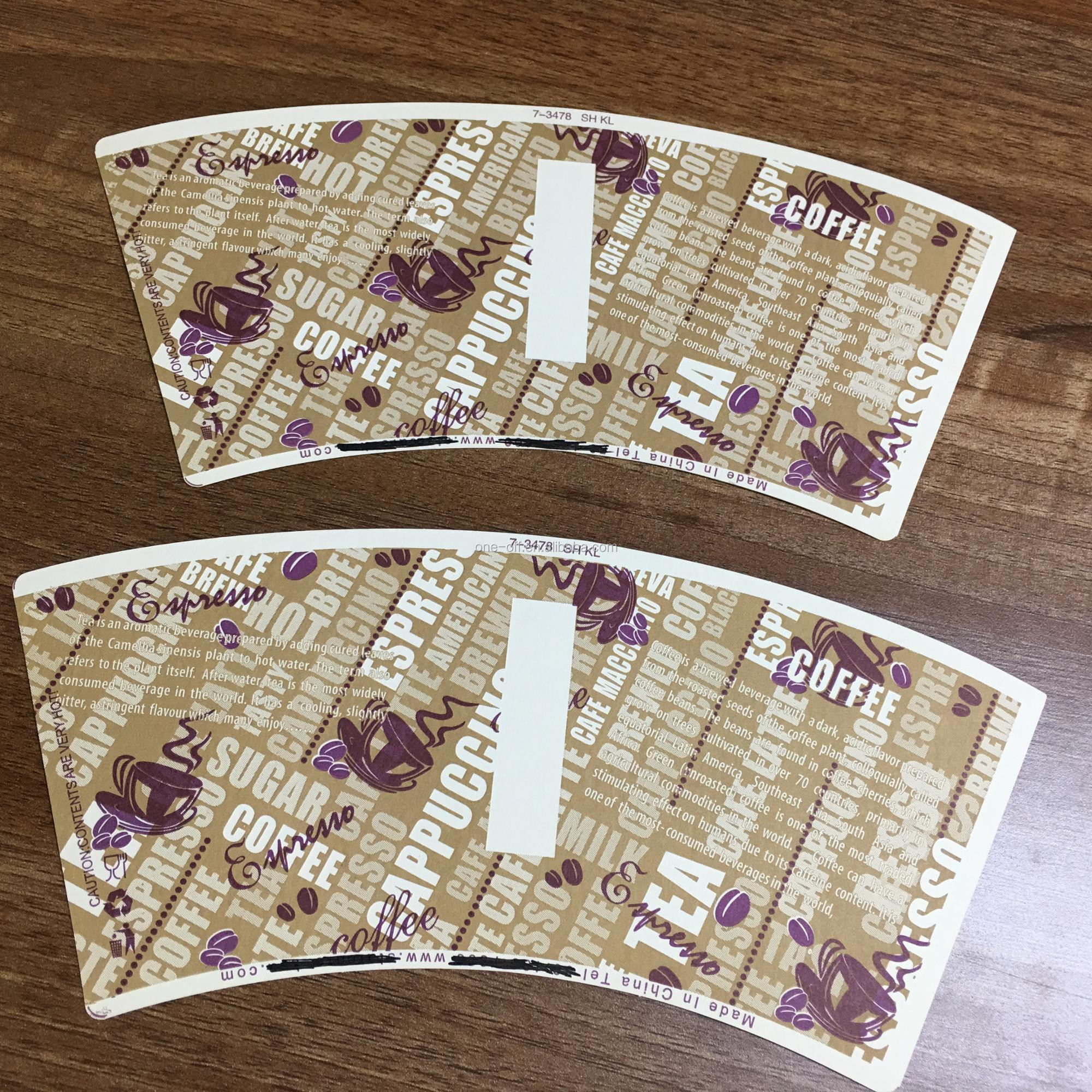 Buy Customized Logo Printing 100% Wooden Pulp Food Grade Paper Cup Fans ...