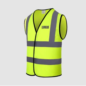 Customized Manufacture Hi Vis MESH Men YELLOW Safety Jacket  Reflective Safety Class 2 Vest Workwear