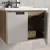 Import Customized modern single basin bathroom vanity cabinets with mirror from China
