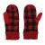 Customized Plaid Jacquard Mittens Hand Gloves Knitted Gloves For Cold Winter