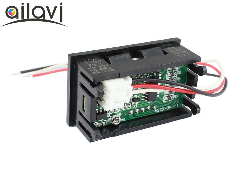 DC Digital Voltmeter Panel Meter 0-100V Measurement 3-Wires 0.56&quot;Red LED Display Voltage Tester