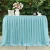 Import Decoration Accessories tutu banquet  table skirt design wedding table skirt from China