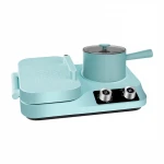 Detachable Sandwich Maker Two Plate Electrical Sandwich Waffle Maker Breakfast Machine 6 in 1 Mini Household Toaster