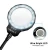 Import DH-88003 Standing Laboratory Table Top Lamp Magnifying Glass , Hand Type Adjustable Magnifier With Led Light from China