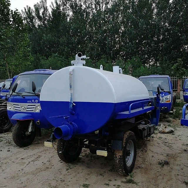 Diesel three wheeled biogas tank cleaning truck  2 party purification vehicle tools Farm handling vehicle equipment