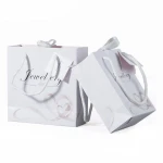 DIGU high quality fashion new  jewellery gift bag handbag custom logo copper paper jewelry packaging bag