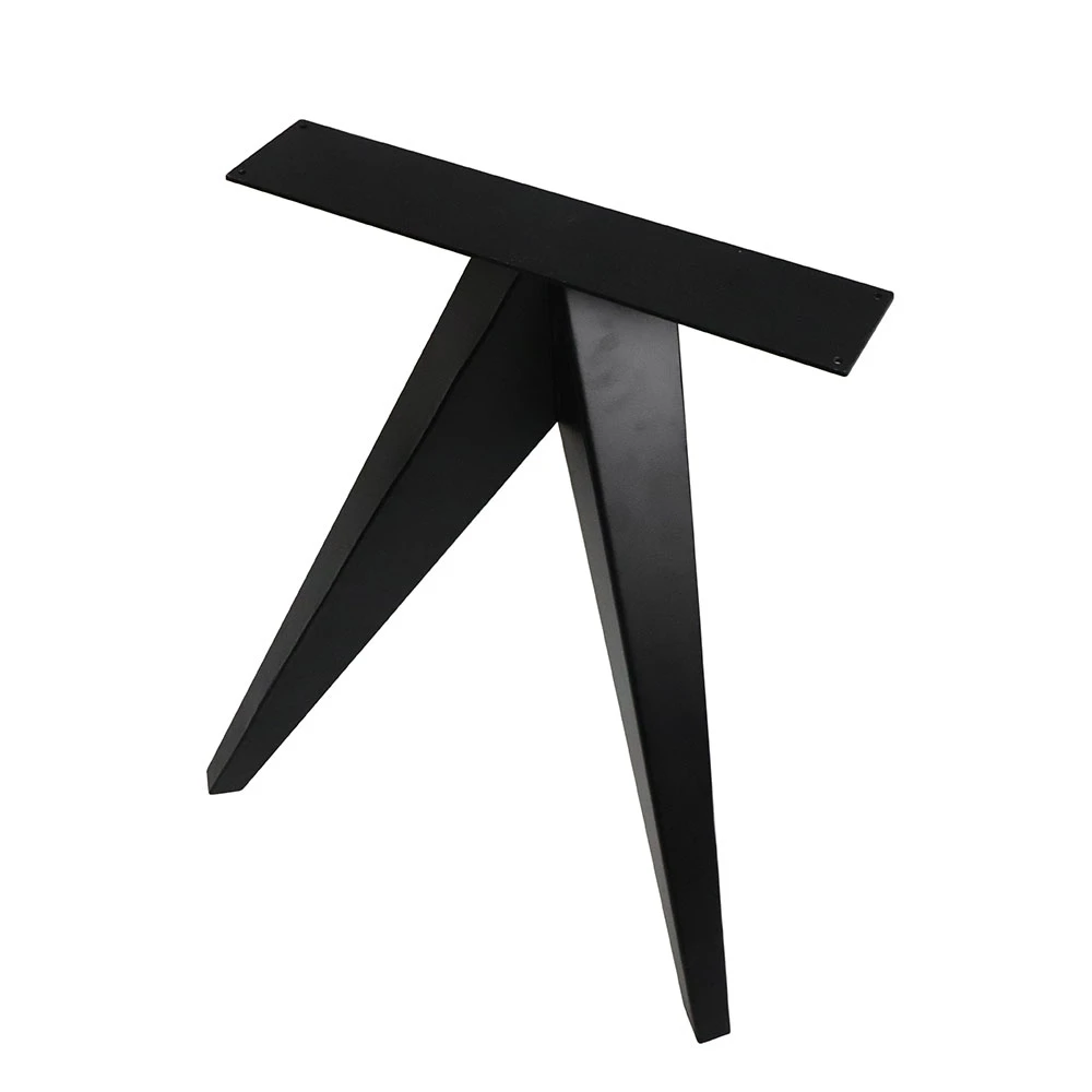 Dining Steel Table Leg Forged DIY Metal Black Powder Coated OEM Custom Sizes Available Runners Desk legs Furniture Table Legs