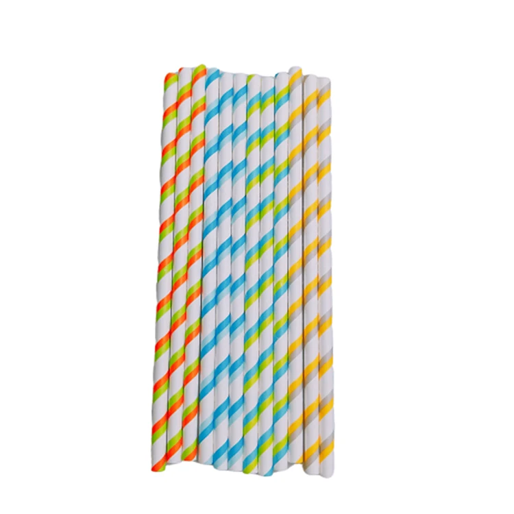 Disposable biodegradable 8mm paper drinking straw