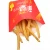 Import Disposable folding greaseproof take away french fries paper box from China