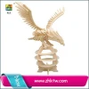 DIY 3D wooden toy Eagle Models for office and school supplies top animal world puzzle