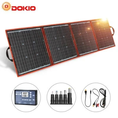 Dokio 160W Flexible Foldable Mono Solar Panel Light Portable High Power Outdoor Solar Panel China for Travel&amp;Boat