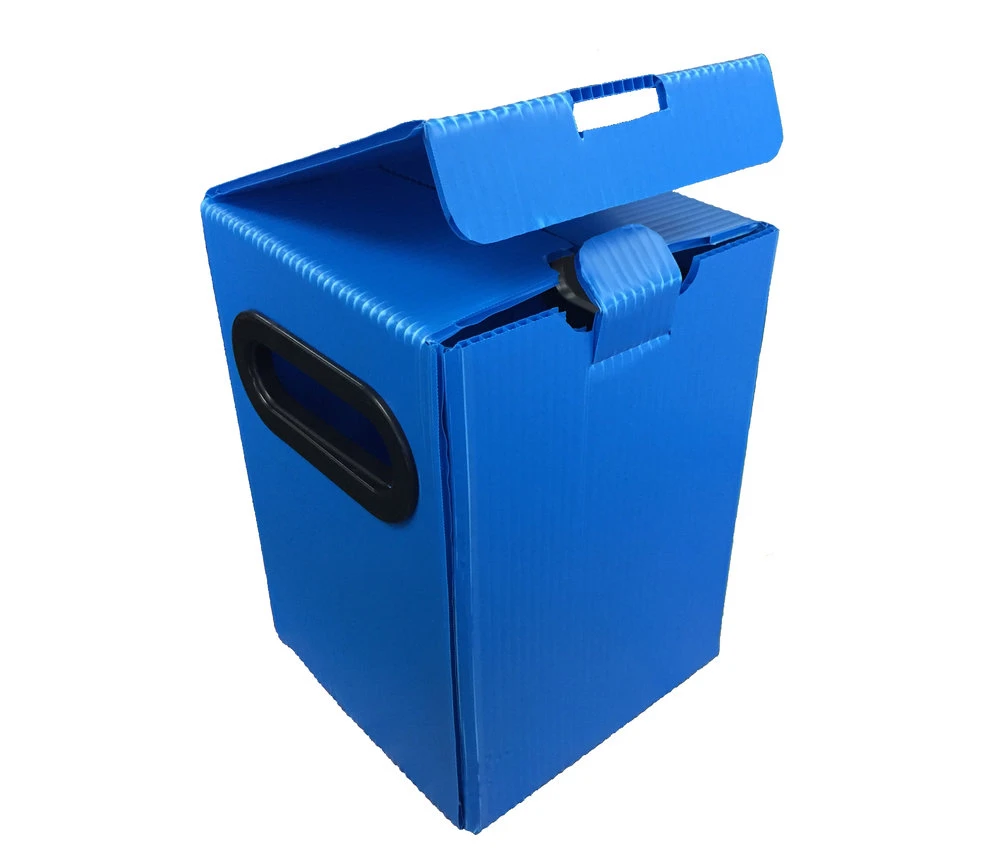 Dongguan Black Collapsible Corflute PP Corrugated Plastic Correx Folding Turnover Box Delivery Plastic Sheet Danpla Box