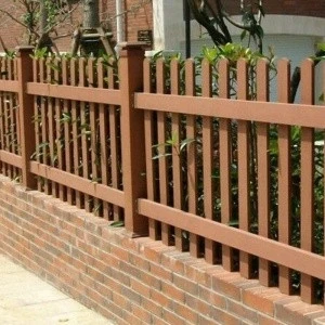 Dongguan WPC factory supply co-extrusion high quality easy clean wpc outdoor garden fence