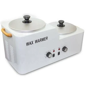 Double Pots Electric Depilatory Wax Warmer/ Body Hair Removal Wax Heater