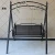 Import Double wrought iron swing outdoor rocking chair patio swing from China