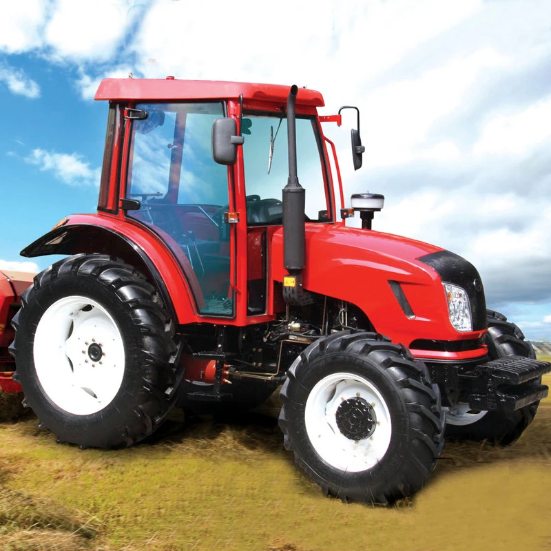Dual-stage clutch best small farm machinery agricultural tractor with loader 80hp 4wd