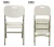 Import durable folding chairs for restaurant from China